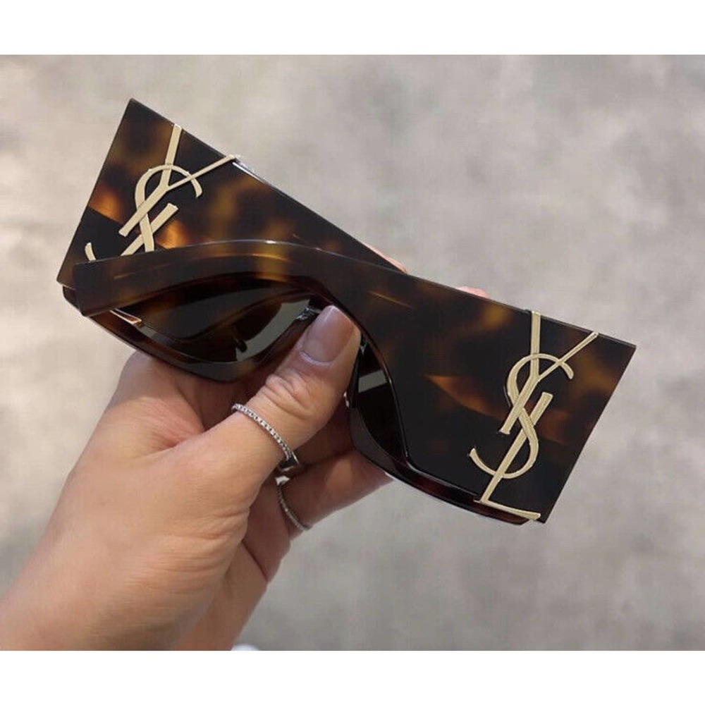 Saint Laurent SL M119 BLAZE 002 Havana Gold YSL LOGO AUTHENTIC Sunglasses - Picture 4 of 9